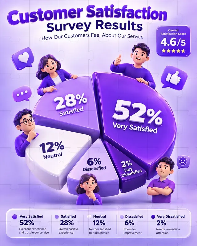 3D Survey Results Infographics