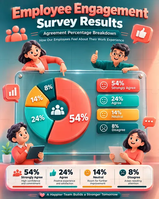 3D Survey Results Infographics