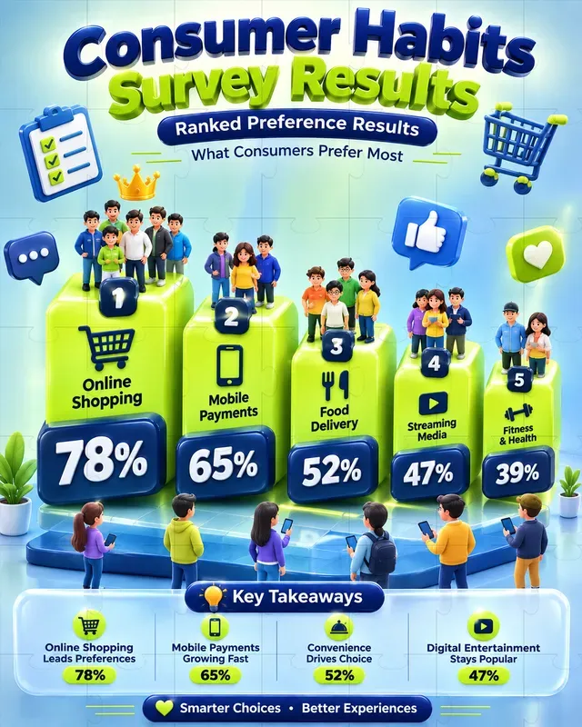 3D Survey Results Infographics