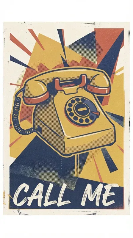 Vintage Risograph Halftone Poster Art