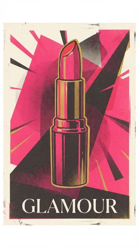 Vintage Risograph Halftone Poster Art