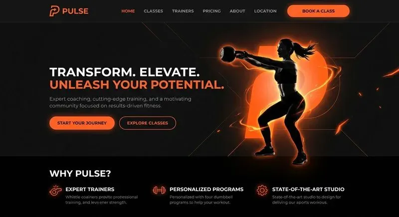 Minimalist UIux Landing Page Concepts