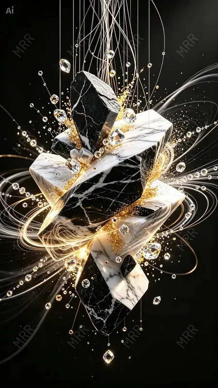 Abstract Particle Sculpture Templates