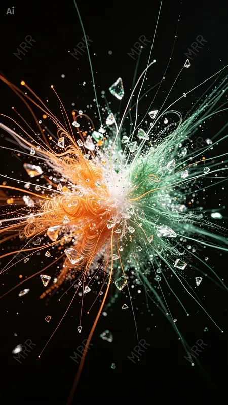 Abstract Particle Sculpture Templates