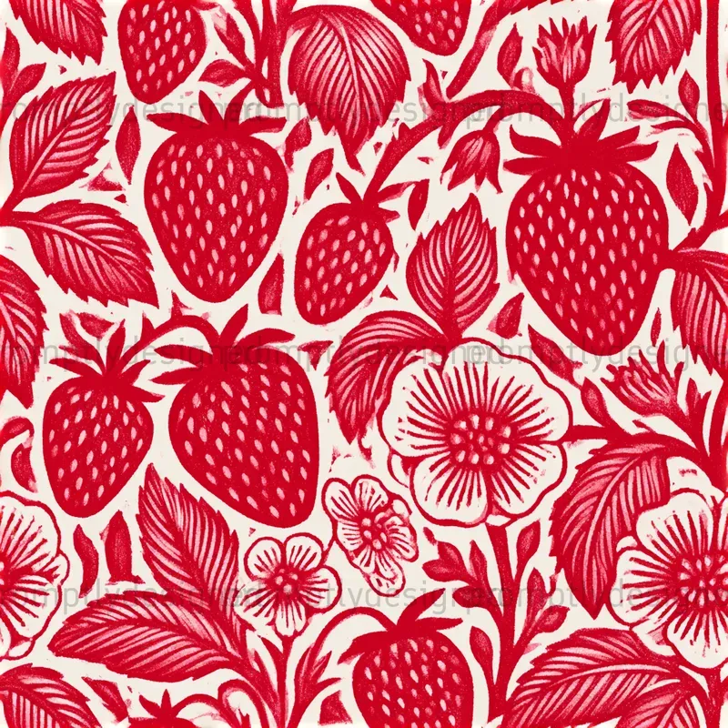 Floral Stamp Seamless Patterns