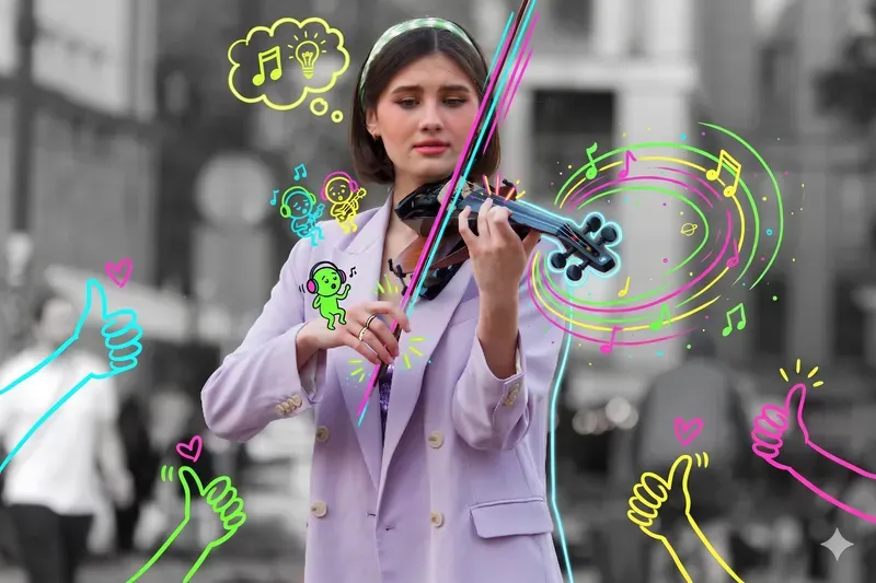 Color Pop Doodle Interaction Photos