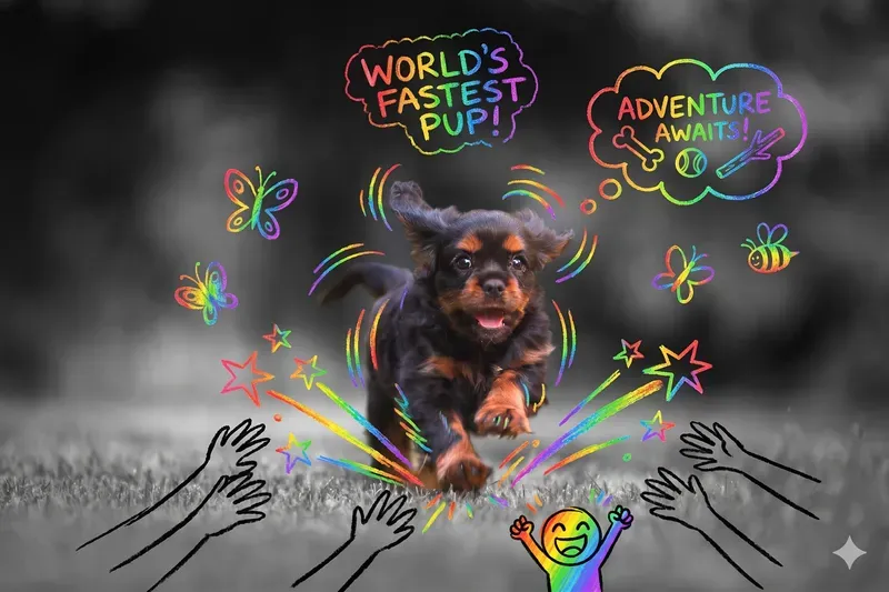 Color Pop Doodle Interaction Photos