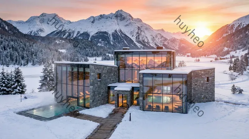 Modern Alpine Glass Architecture
