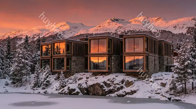 Modern Alpine Glass Architecture
