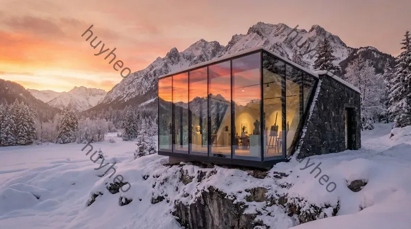 Modern Alpine Glass Architecture