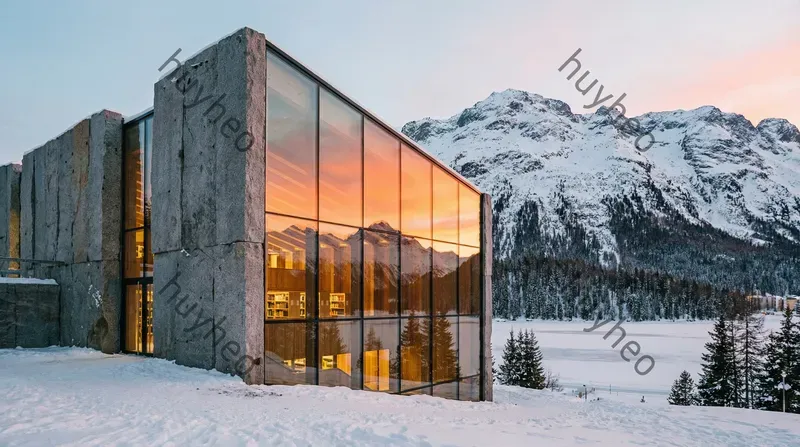 Modern Alpine Glass Architecture