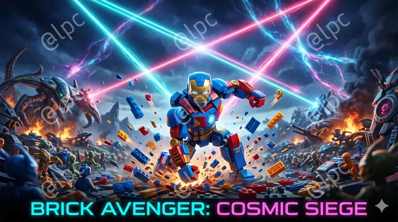 Cinematic Brick Hero Poster Makers