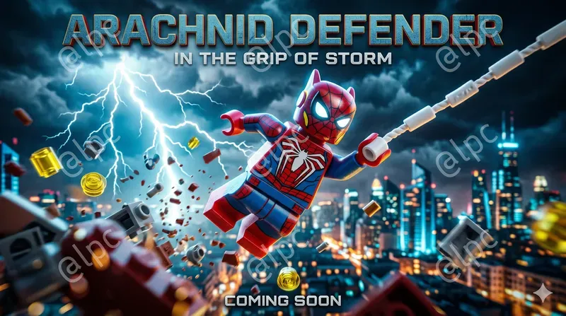 Cinematic Brick Hero Poster Makers