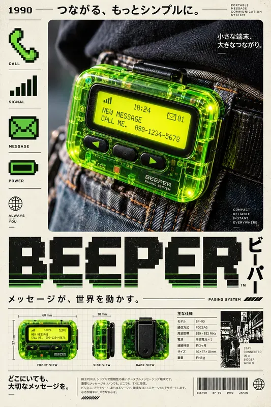 Retro Japanese Tech Ad Posters