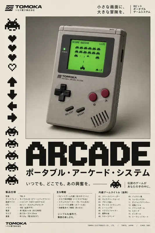 Retro Japanese Tech Ad Posters