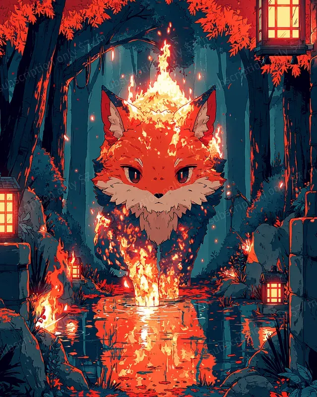 Autumn Neon Anime Worlds