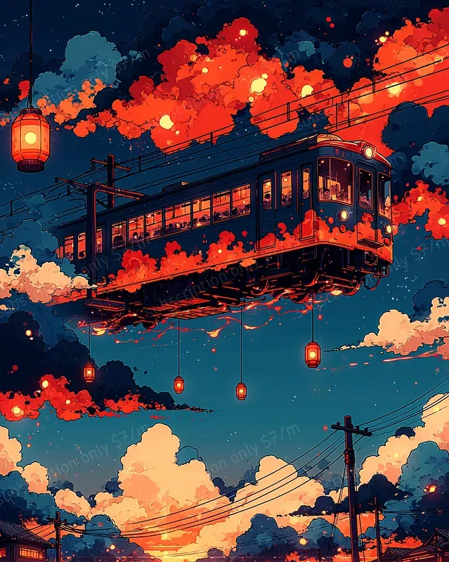 Autumn Neon Anime Worlds