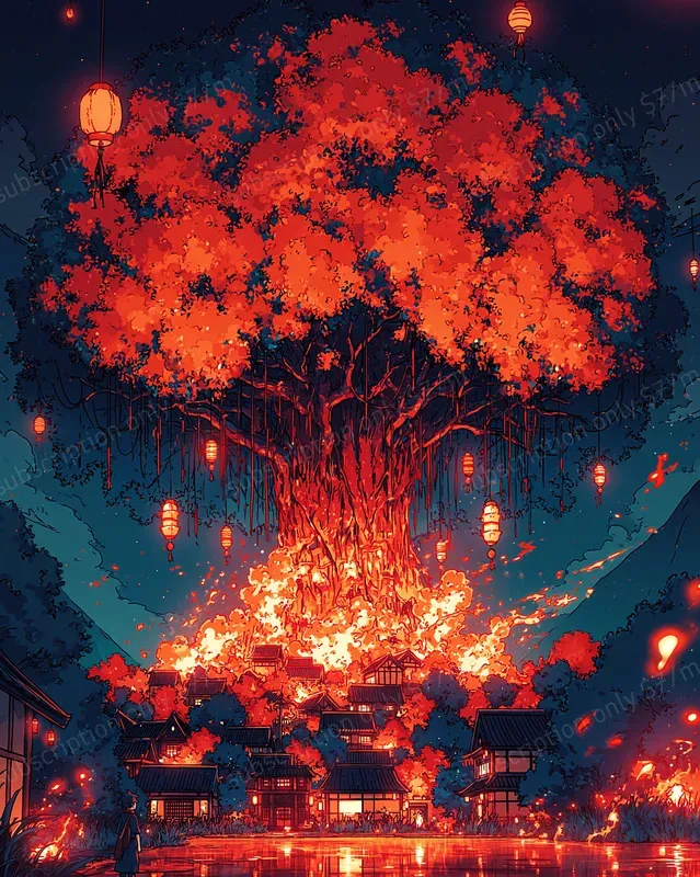 Autumn Neon Anime Worlds