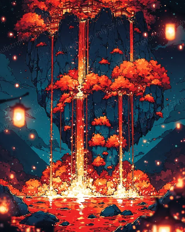 Autumn Neon Anime Worlds