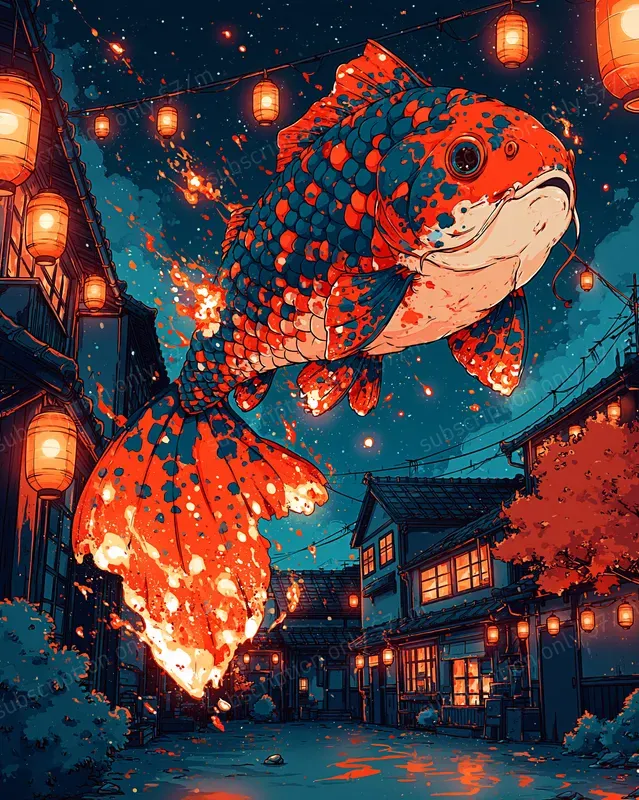 Autumn Neon Anime Worlds