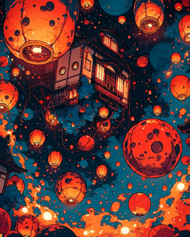 Autumn Neon Anime Worlds