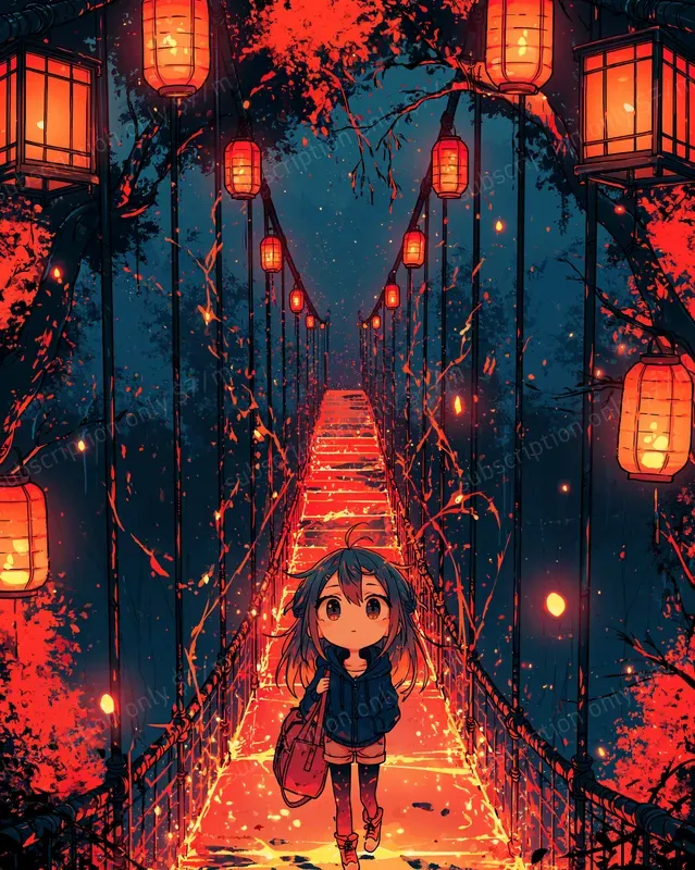 Autumn Neon Anime Worlds