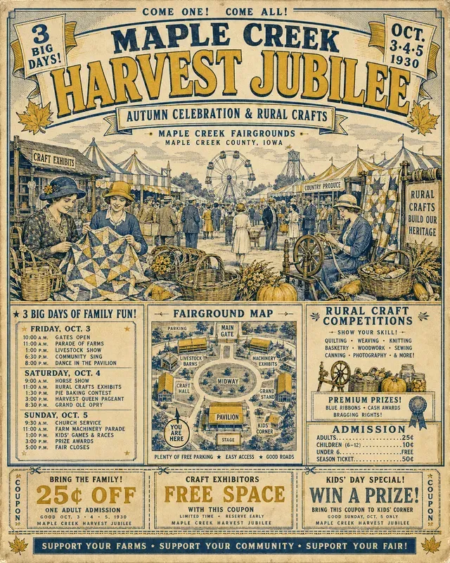 1930s County Fair Ad Kits