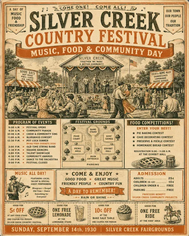 1930s County Fair Ad Kits