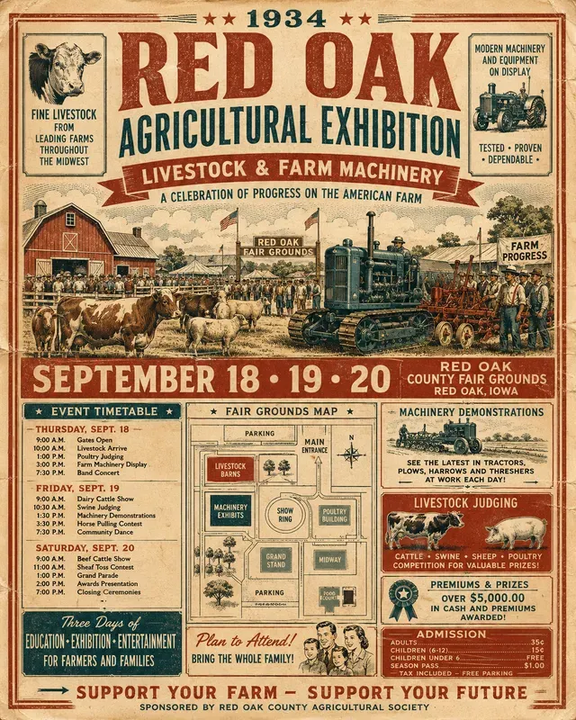 1930s County Fair Ad Kits