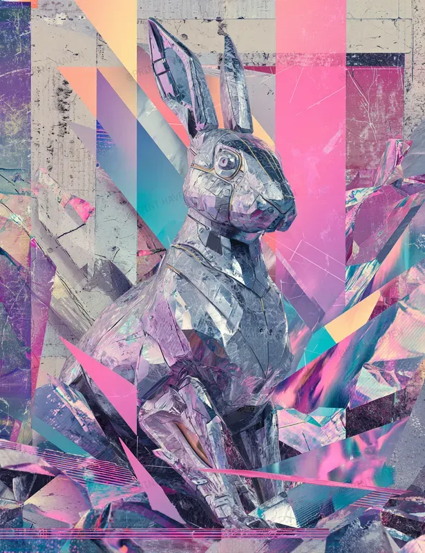 Scifi Easter Junk Journal Illustrations