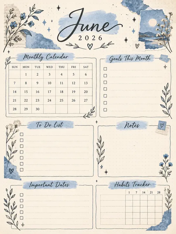 Aesthetic Bullet Journal Generator