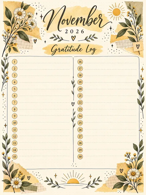 Aesthetic Bullet Journal Generator