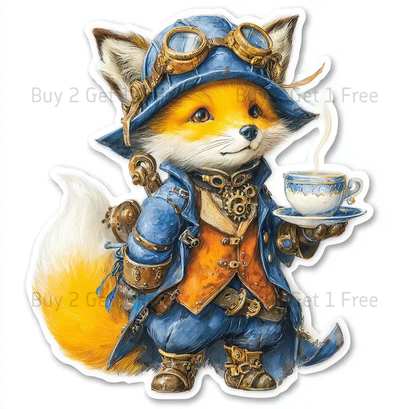 Steampunk Clockwork Stickers