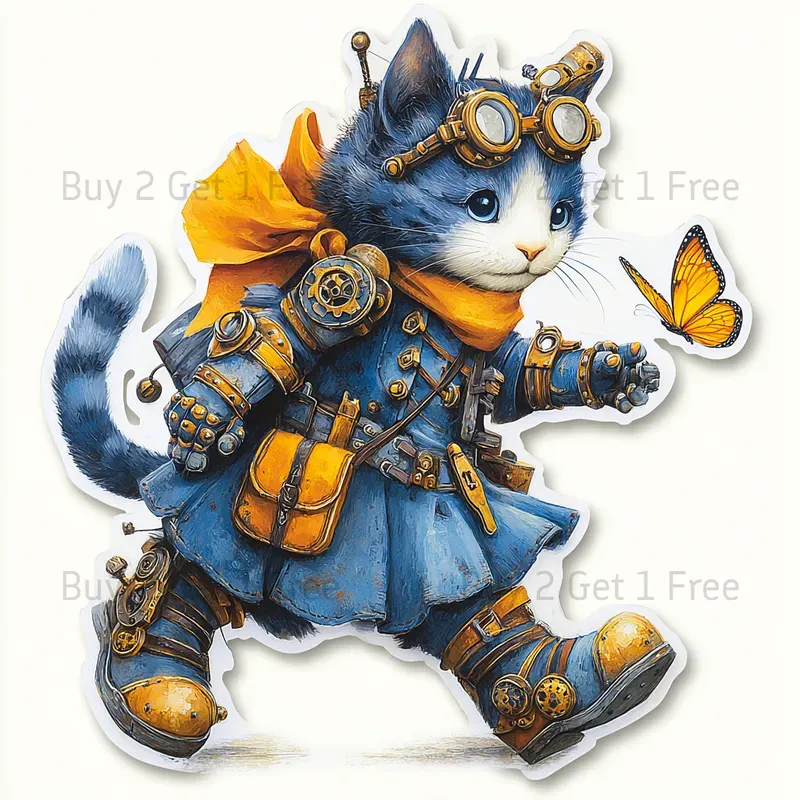 Steampunk Clockwork Stickers