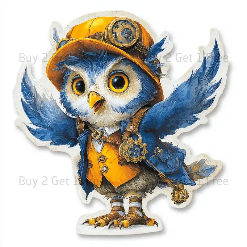 Steampunk Clockwork Stickers