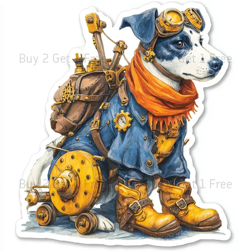 Steampunk Clockwork Stickers