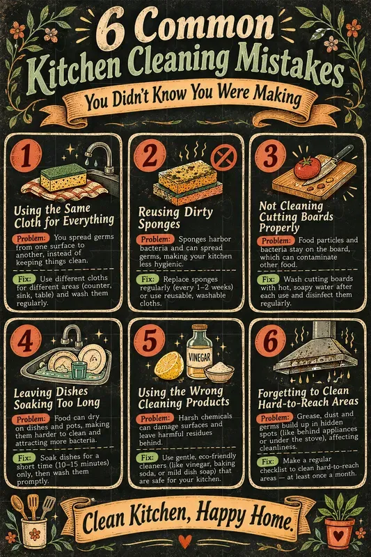 Home Cleaning Mistakes Poster Makers