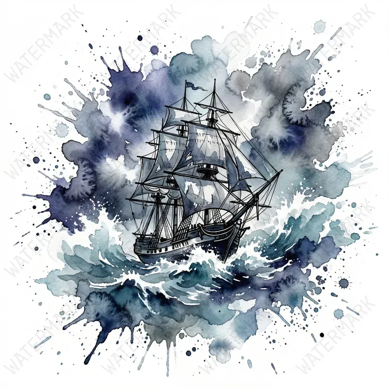 Watercolor Splash Tshirt Print Generator