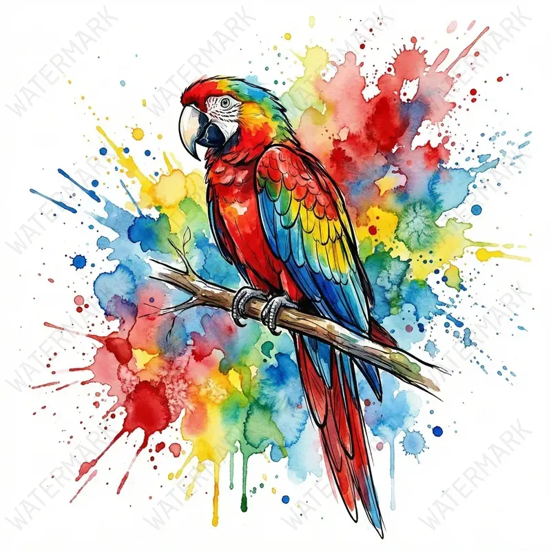 Watercolor Splash Tshirt Print Generator