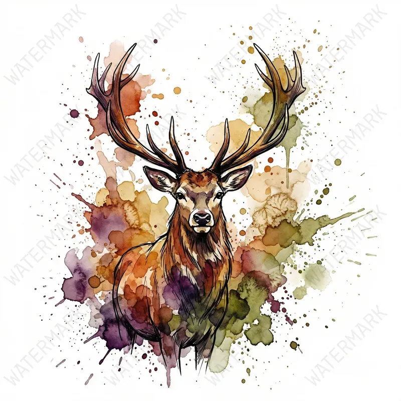 Watercolor Splash Tshirt Print Generator