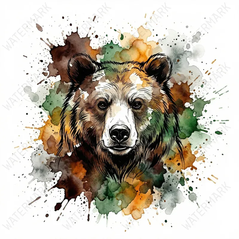 Watercolor Splash Tshirt Print Generator