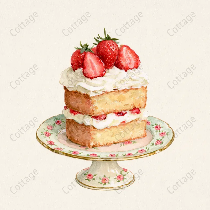 Vintage Cottagecore Kitchen Clipart