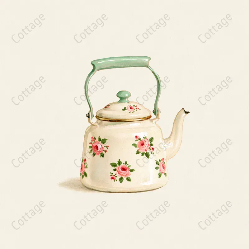 Vintage Cottagecore Kitchen Clipart