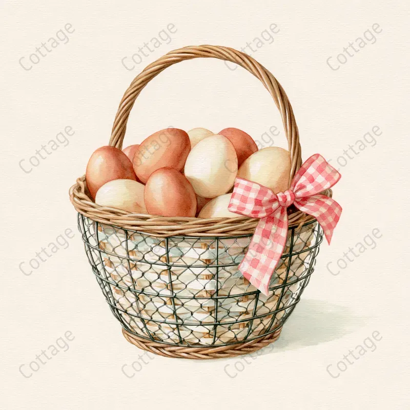 Vintage Cottagecore Kitchen Clipart
