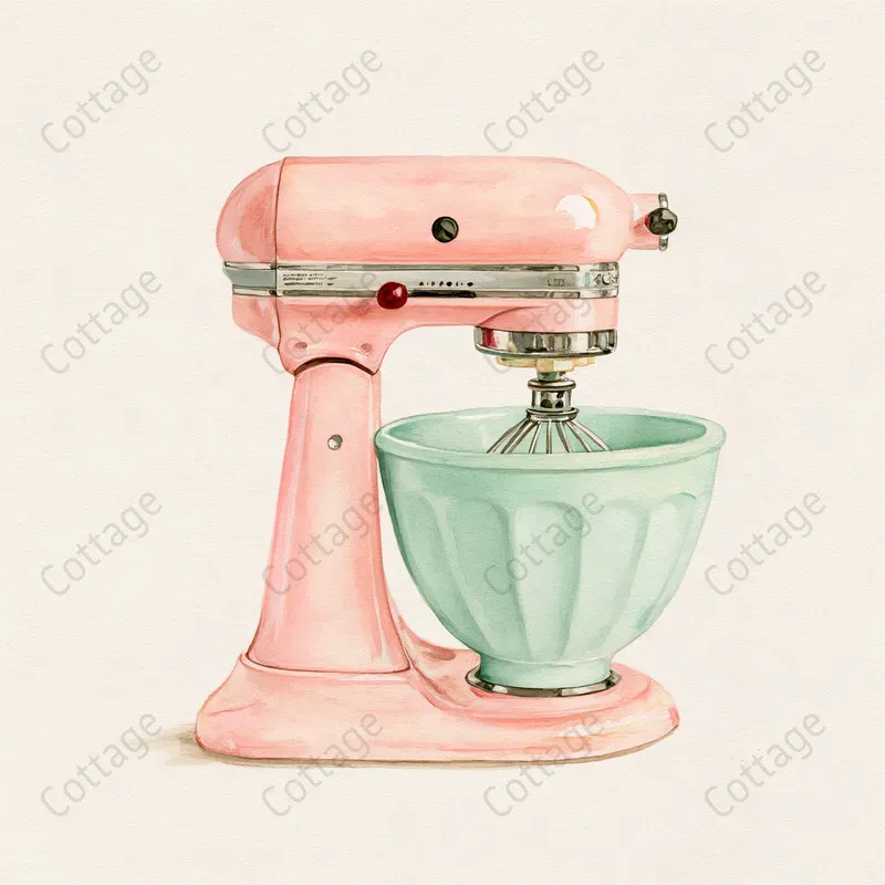 Vintage Cottagecore Kitchen Clipart