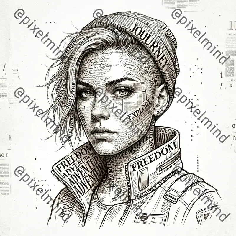 Editorial Typography Character Portraits