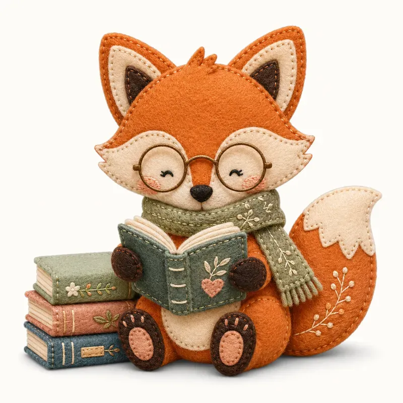 Handstitched Felt Animal Clipart
