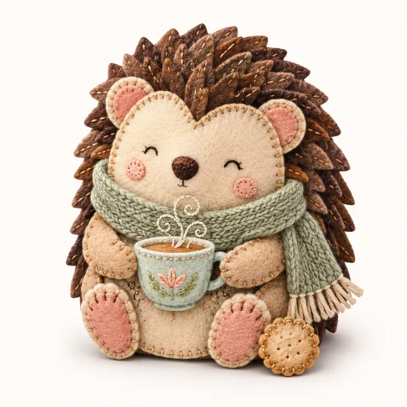 Handstitched Felt Animal Clipart