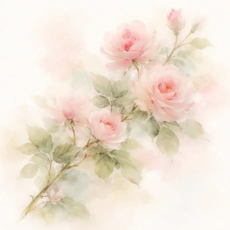 Soft Watercolor Illustrations