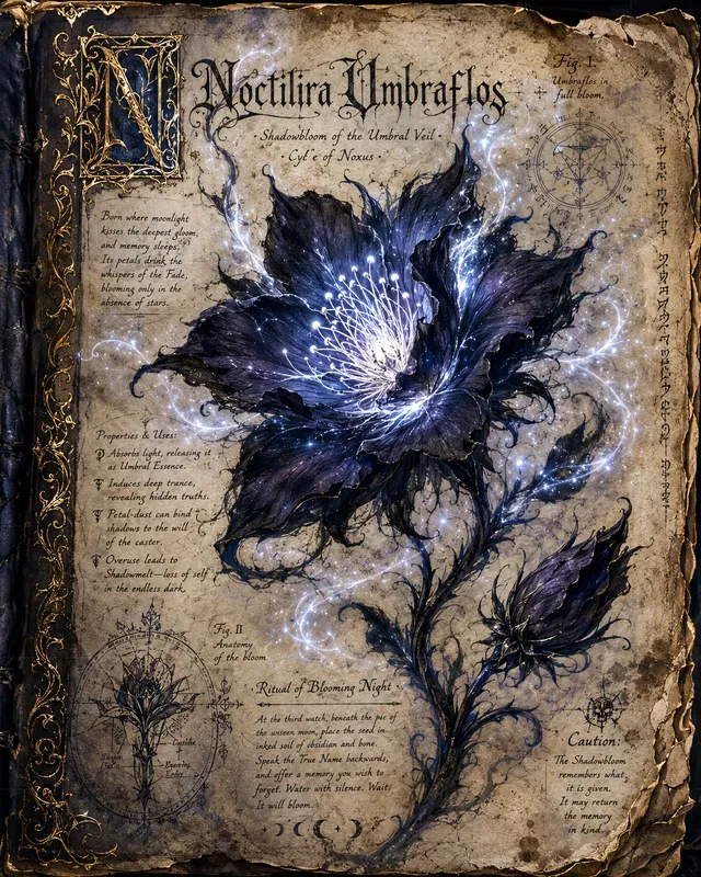 Fantasy Gothic Ancient Spell Book Pages